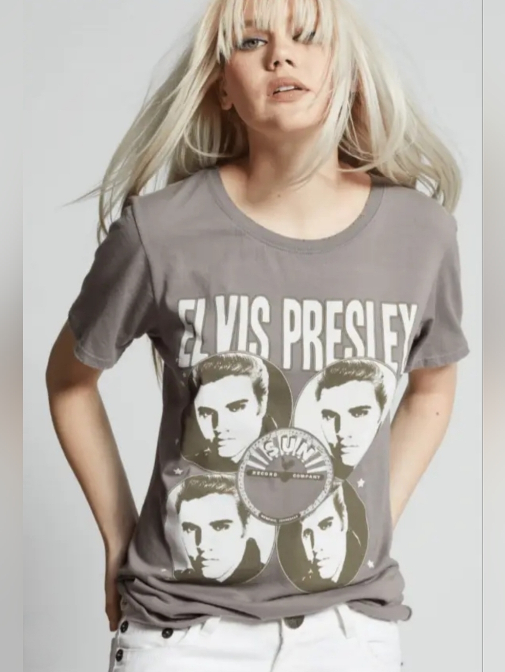 NWOT Recycled Karma "Sun Records❌️Elvis Presley King👑 BF Front/Back Graphics" S